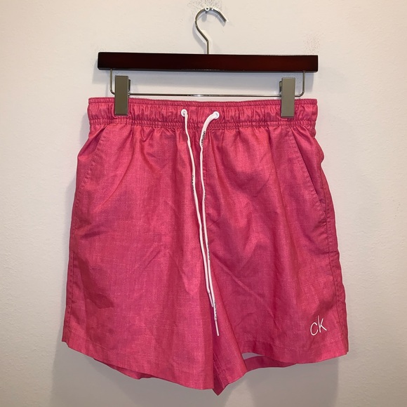 Calvin Klein Pink & White Swim Trunks size S - Picture 2 of 10